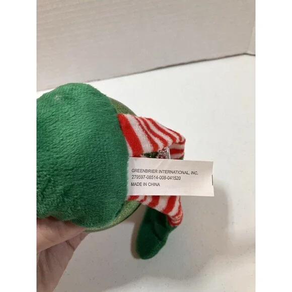 14” Christmas Elf Cam Plush Boy Doll Xmas Ball Kids Holiday Fun Greenbrier - Picture 2 of 4